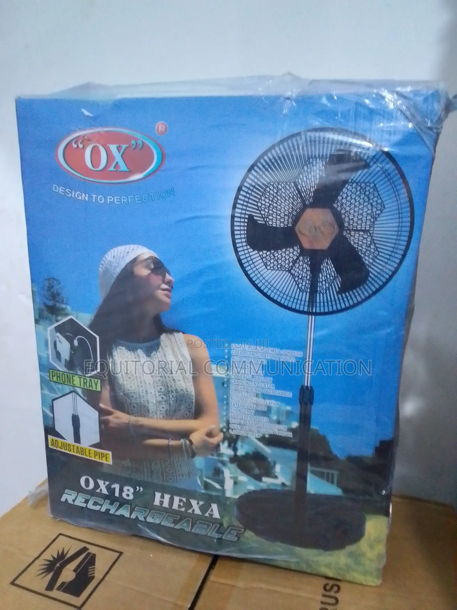 Active 18inches Standing Fan Hexa 