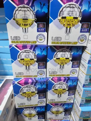 LED Color Rotating Lamp With Socket