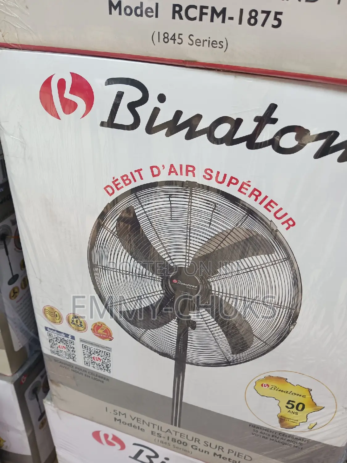 Powerful Binatone Standing Fan 18"
