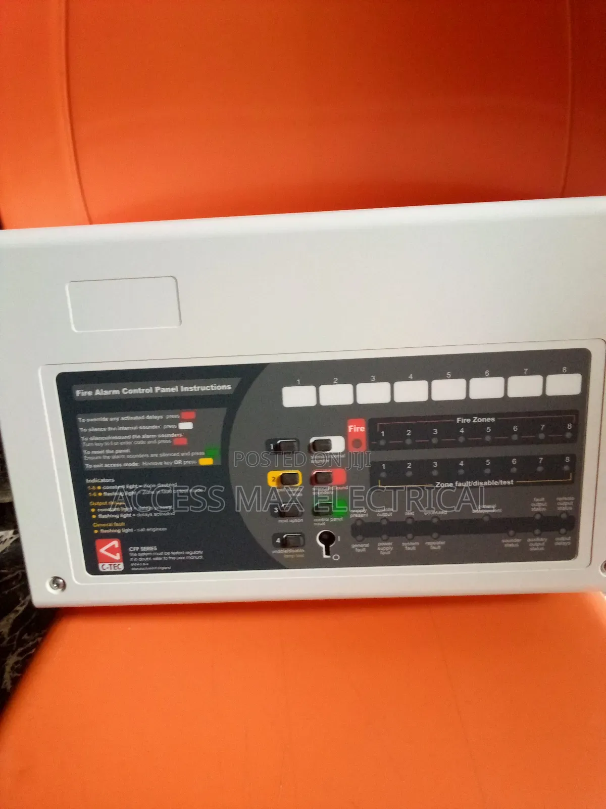 2 Zone Fire Alarm Panel C Tec Plastic