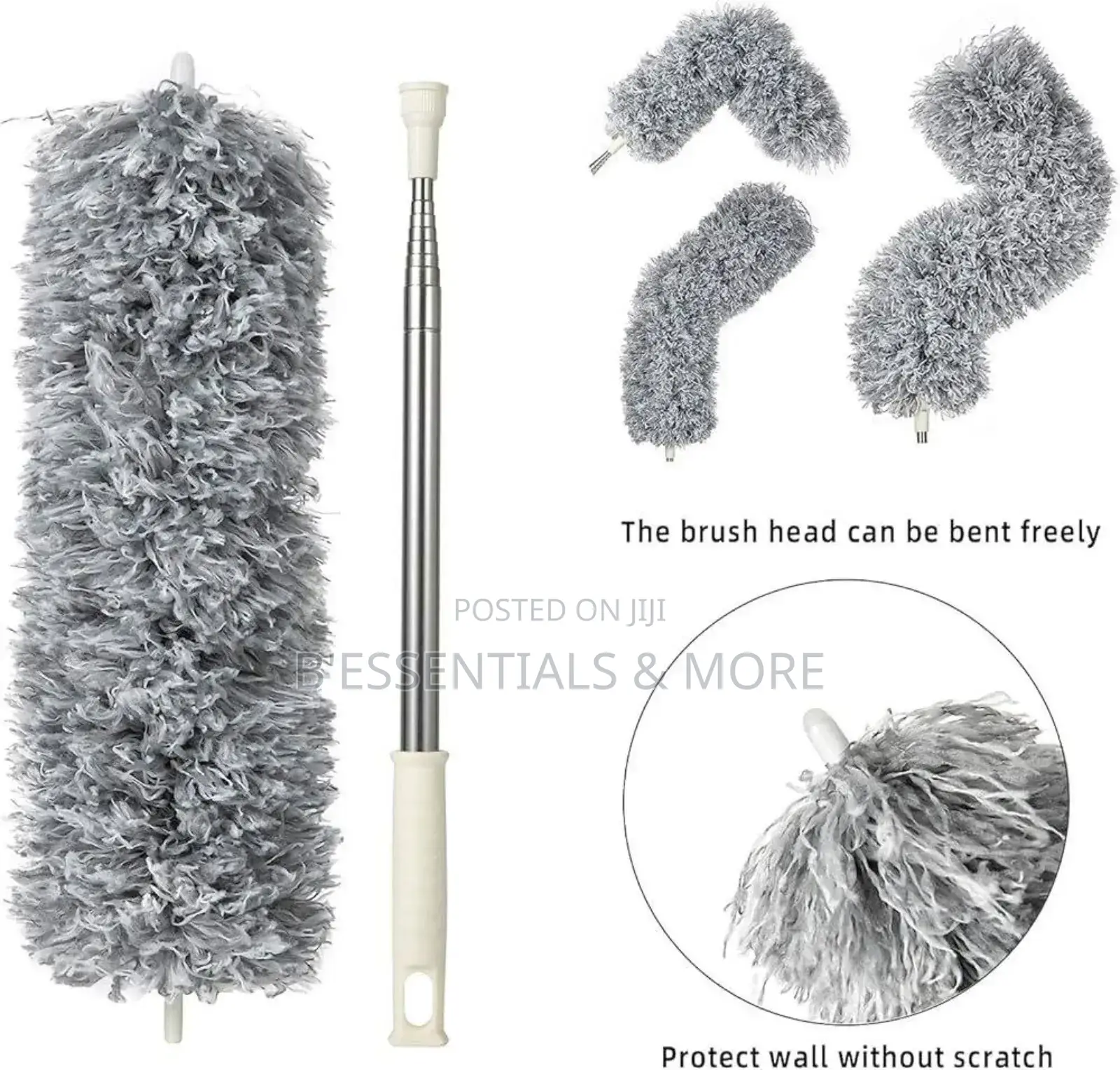 Microfiber Cobweb Remover/ Duster With Extension Pole