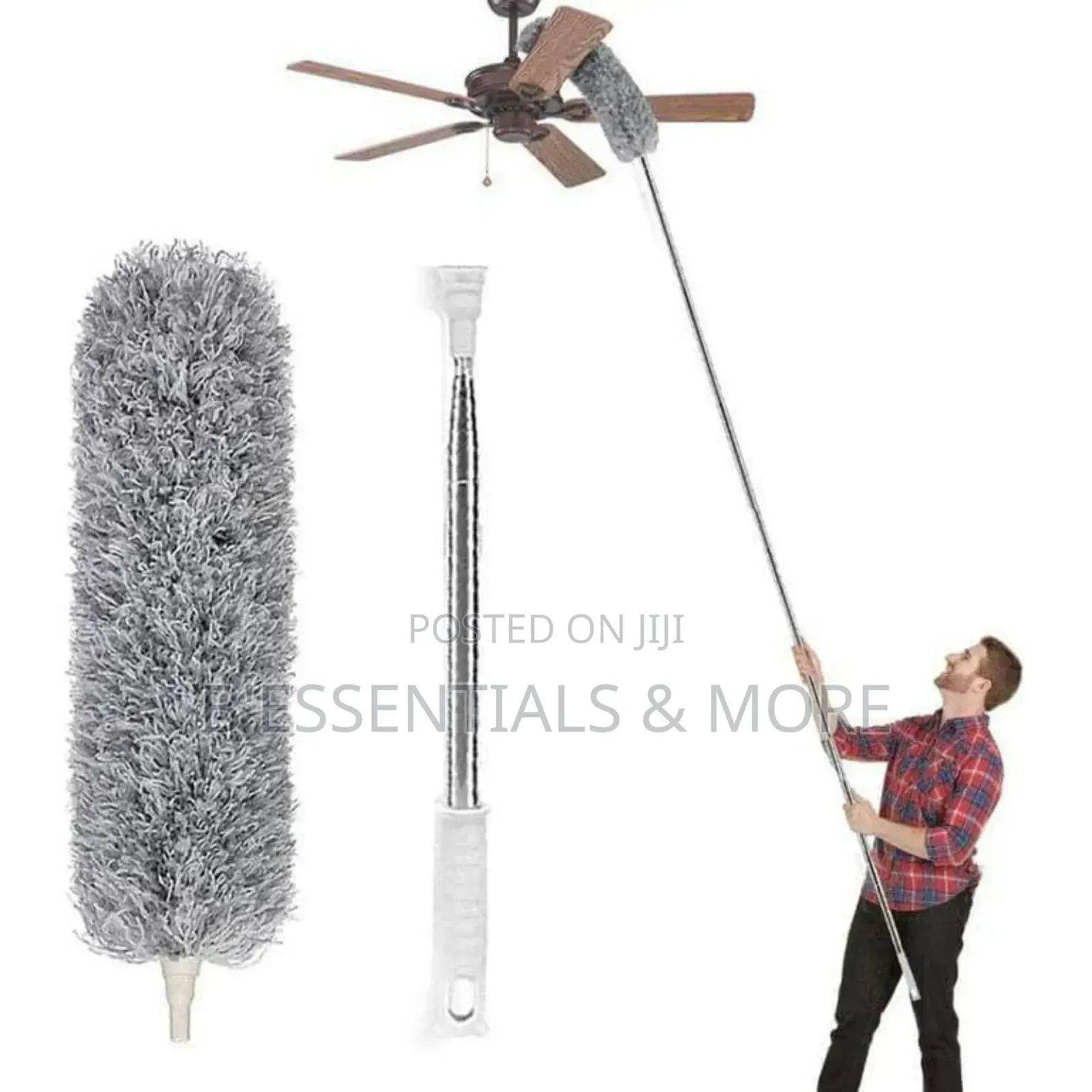 Microfiber Cobweb Remover/ Duster With Extension Pole