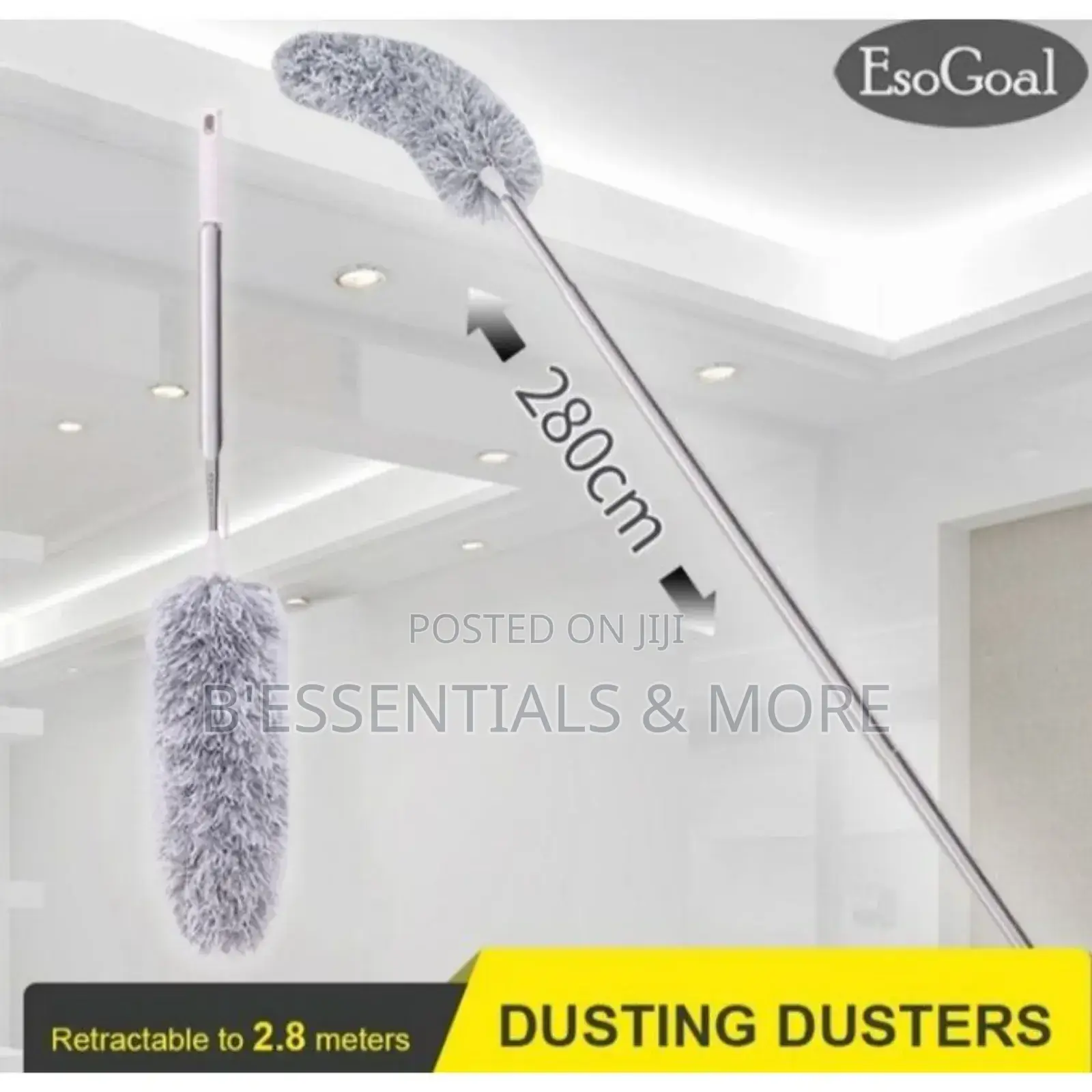 Microfiber Cobweb Remover/ Duster With Extension Pole