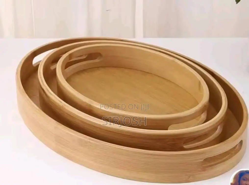 3 In1 Bamboo Tray Set