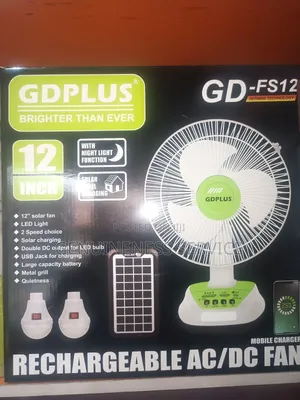 Solar Rechargeable Fan