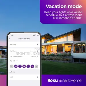 USA Roku Smart Light Bulbs (Color, 1-Pack) - Dimmable