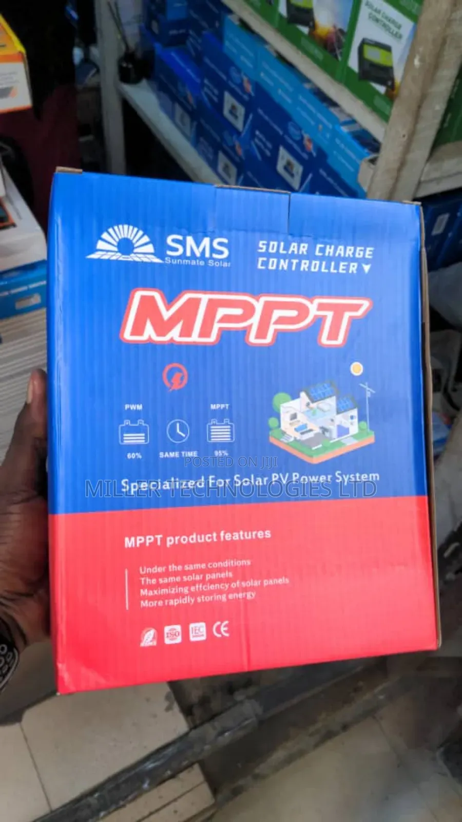 SMS Charge Controller MPPT 30A 12v/24v