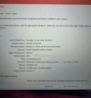 New Laptop Lenovo Ideapad Gaming 3 16GB AMD Ryzen 5 SSD 256GB