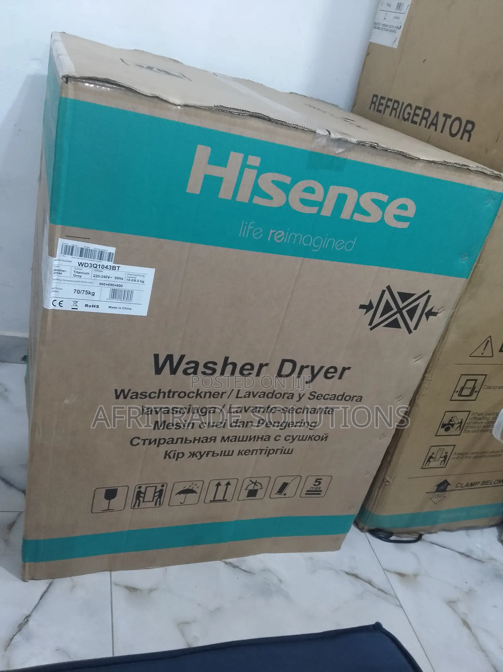 Durable Hisense 10kg Automatic Washing Machine