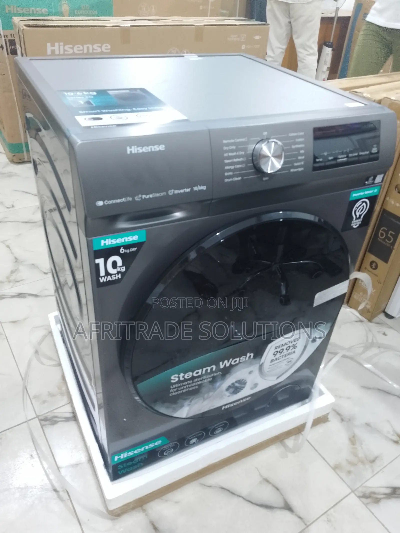 Hisense Automatic Washing Machine 10kg Wm1043bt- Drum Clean