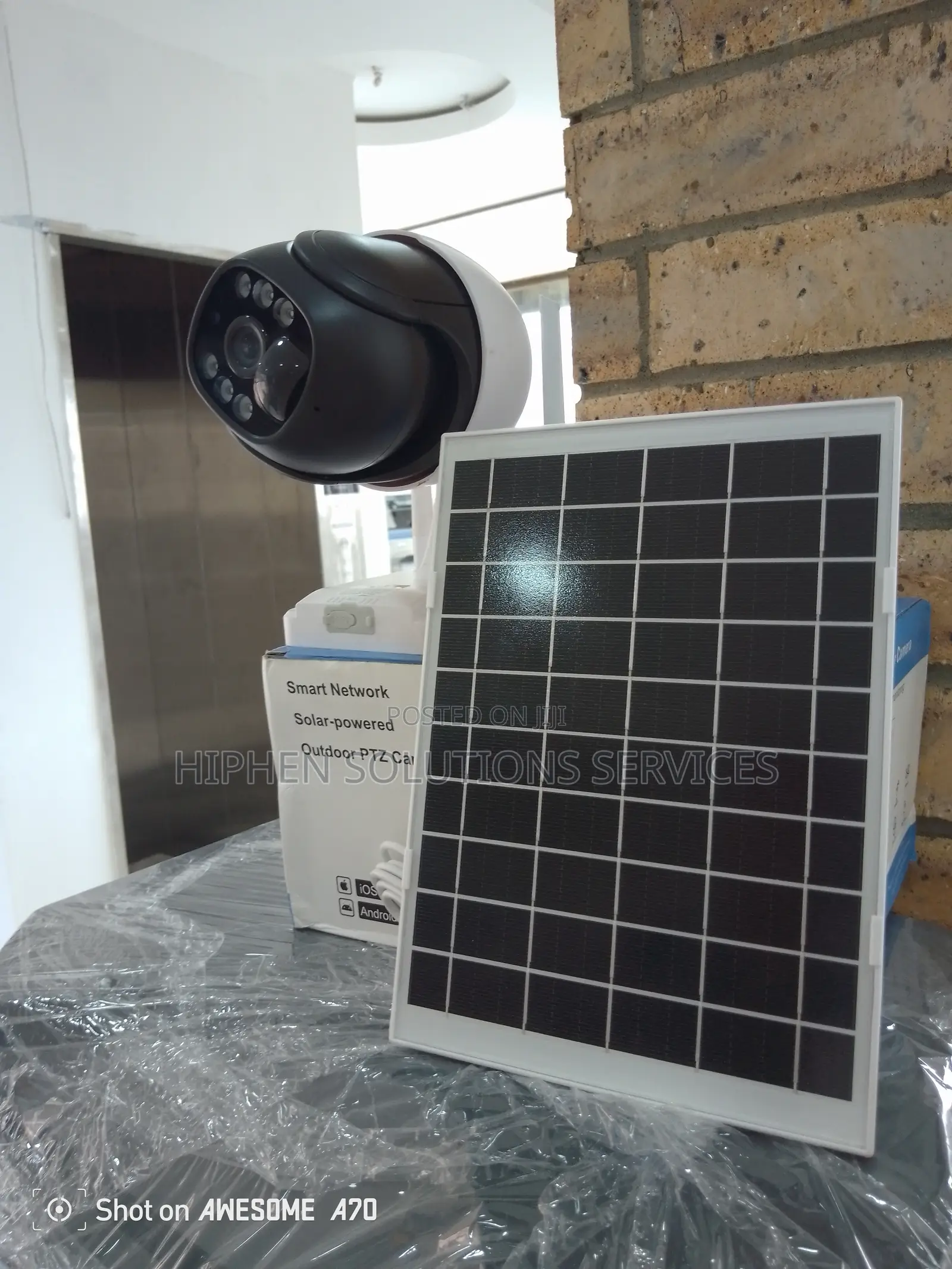 Security Solar Panel Powered Wifi Bullet Camera Outdoor