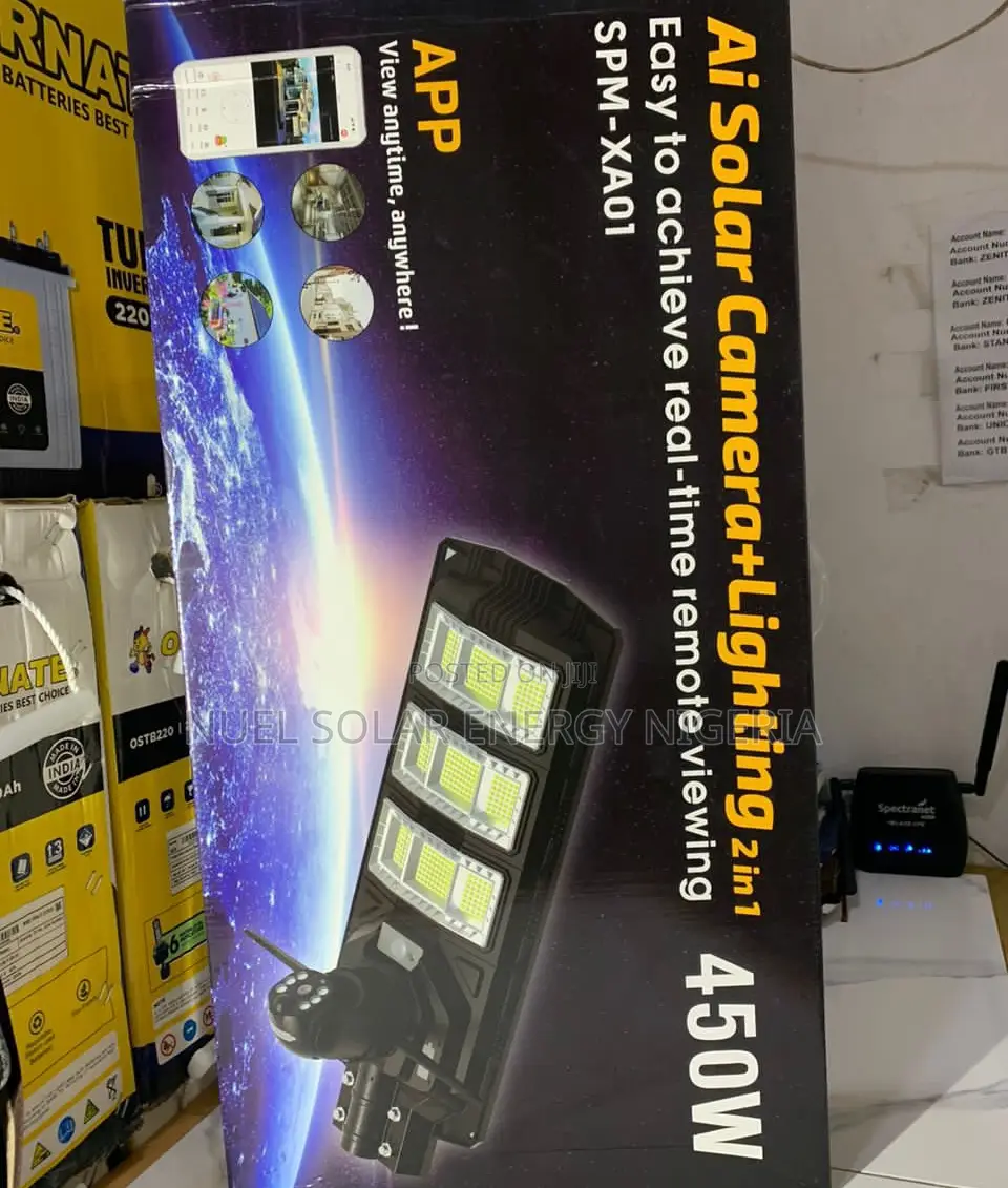 Original 450wsolar Camera+Lighting 2in1