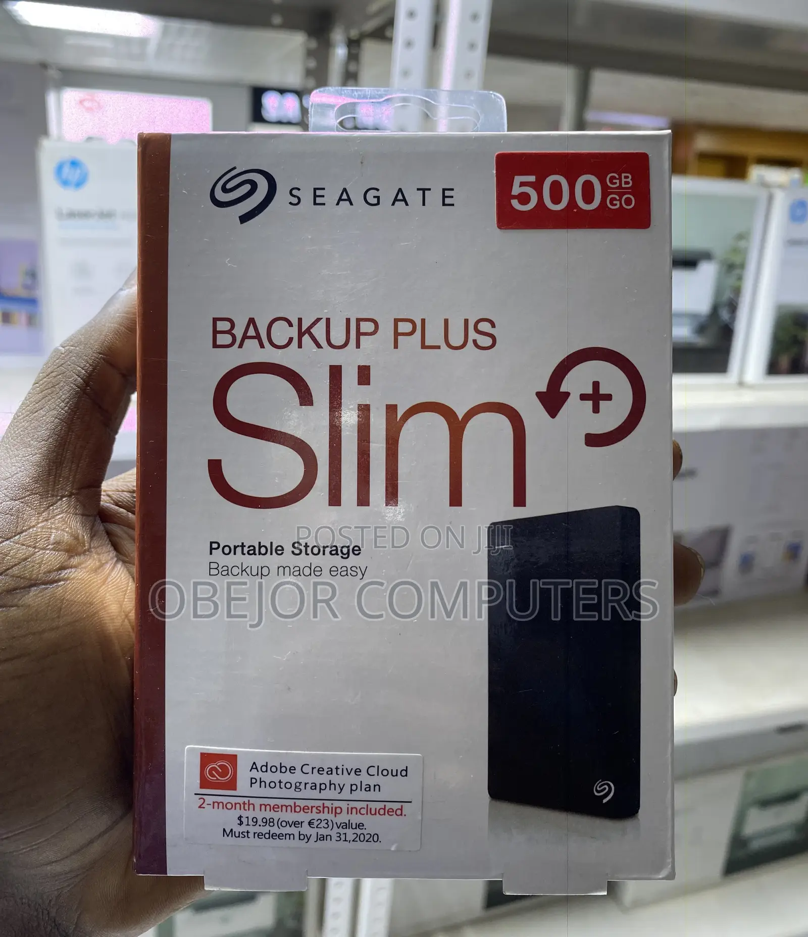 Seagate Slim Backup Plus 500gb Portable Storage