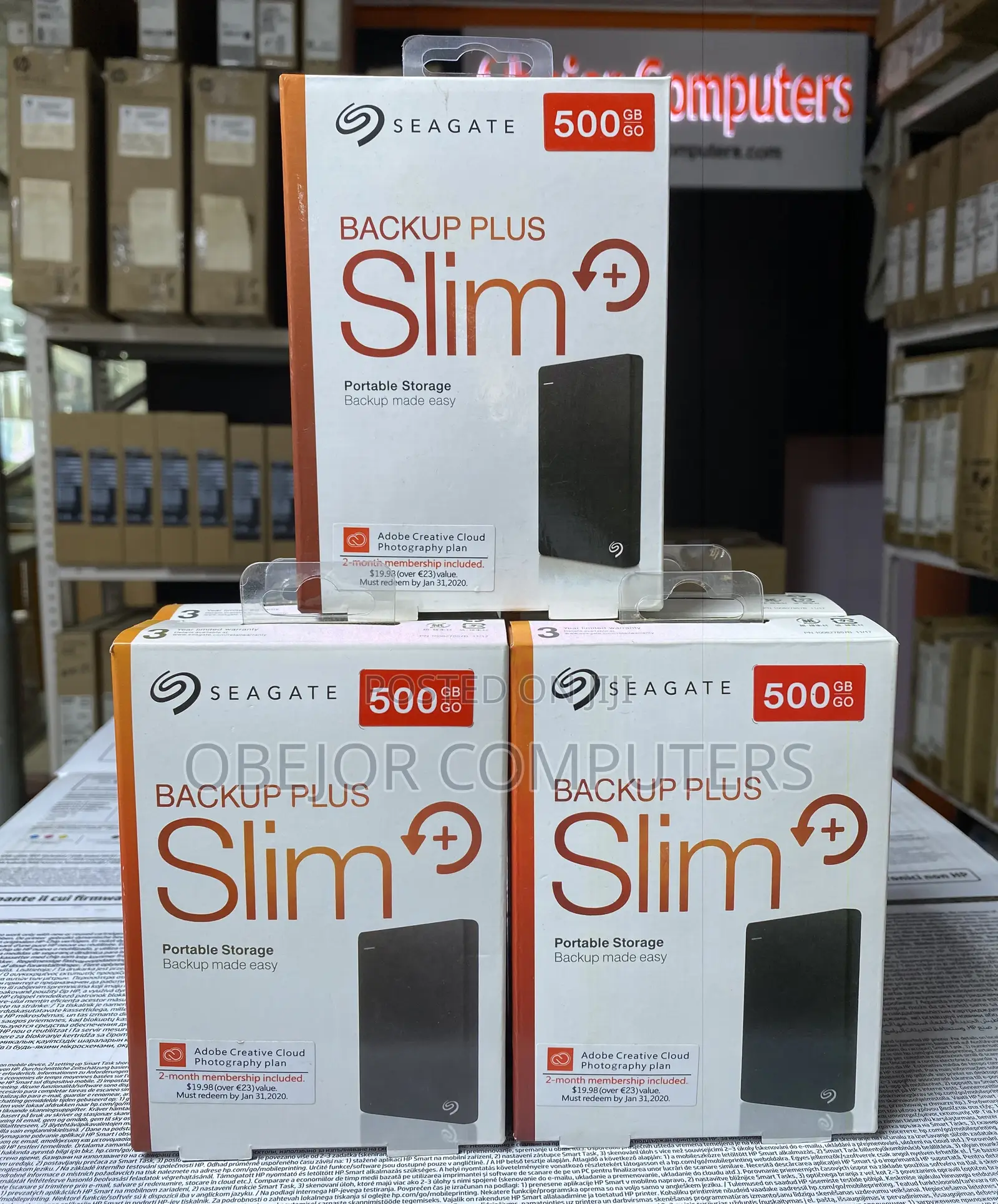 Seagate Slim Backup Plus 500gb Portable Storage
