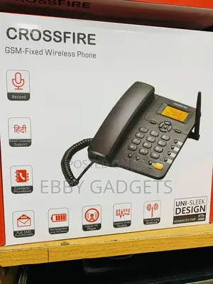 Crossfire Dual SIM GSM-Fixed Wireless Landline Phone With FM