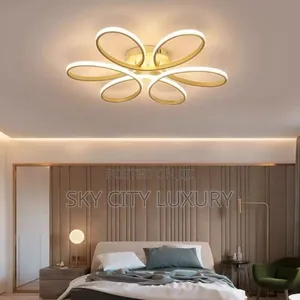 Golden Frame Led Moden Cool Chandelier Light
