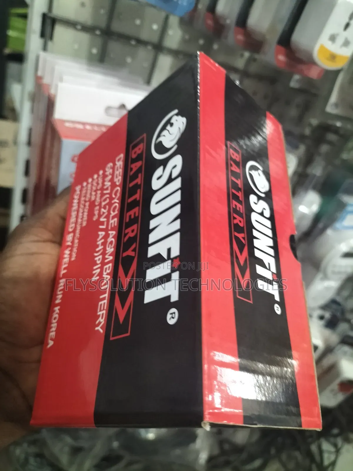 Sunfit 12V 7ah Deep Cycle UPS Fan Battery (Pin)