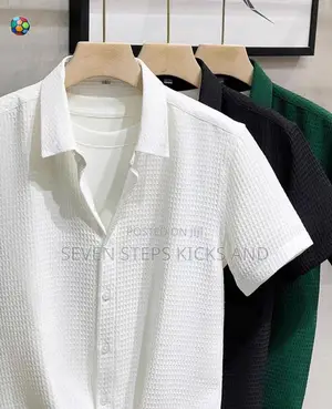 Photo - High Quality Short Sleeve Waffle Luxury Shirts