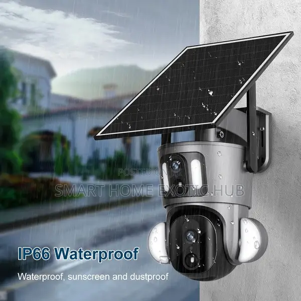 4g Dual Lens Solar PTZ Camera 8mp