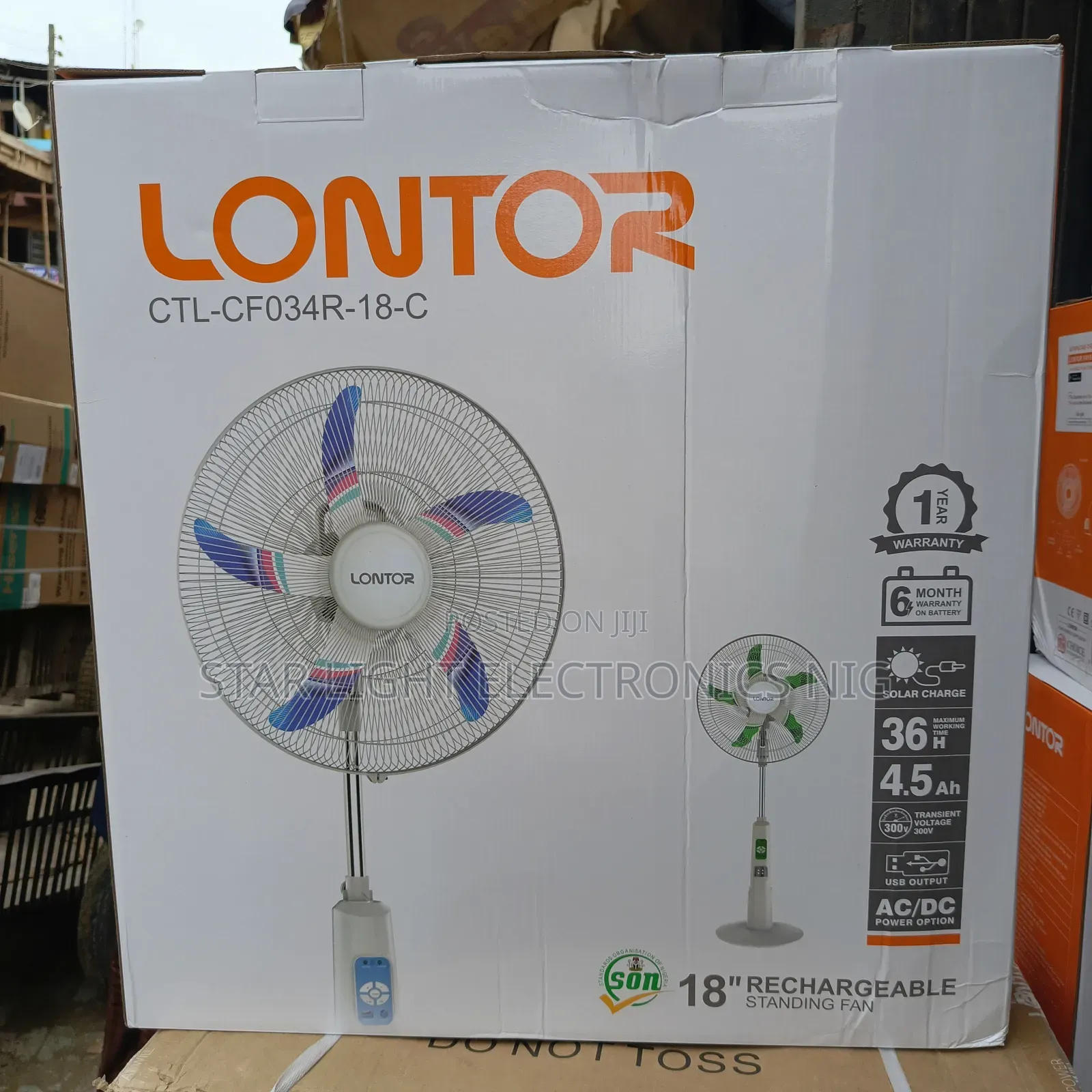 18" Rechargeable Fan Lontor