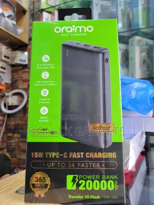 WARRANTY Oraimo 20000mah Type C Fast Charging Power Bank
