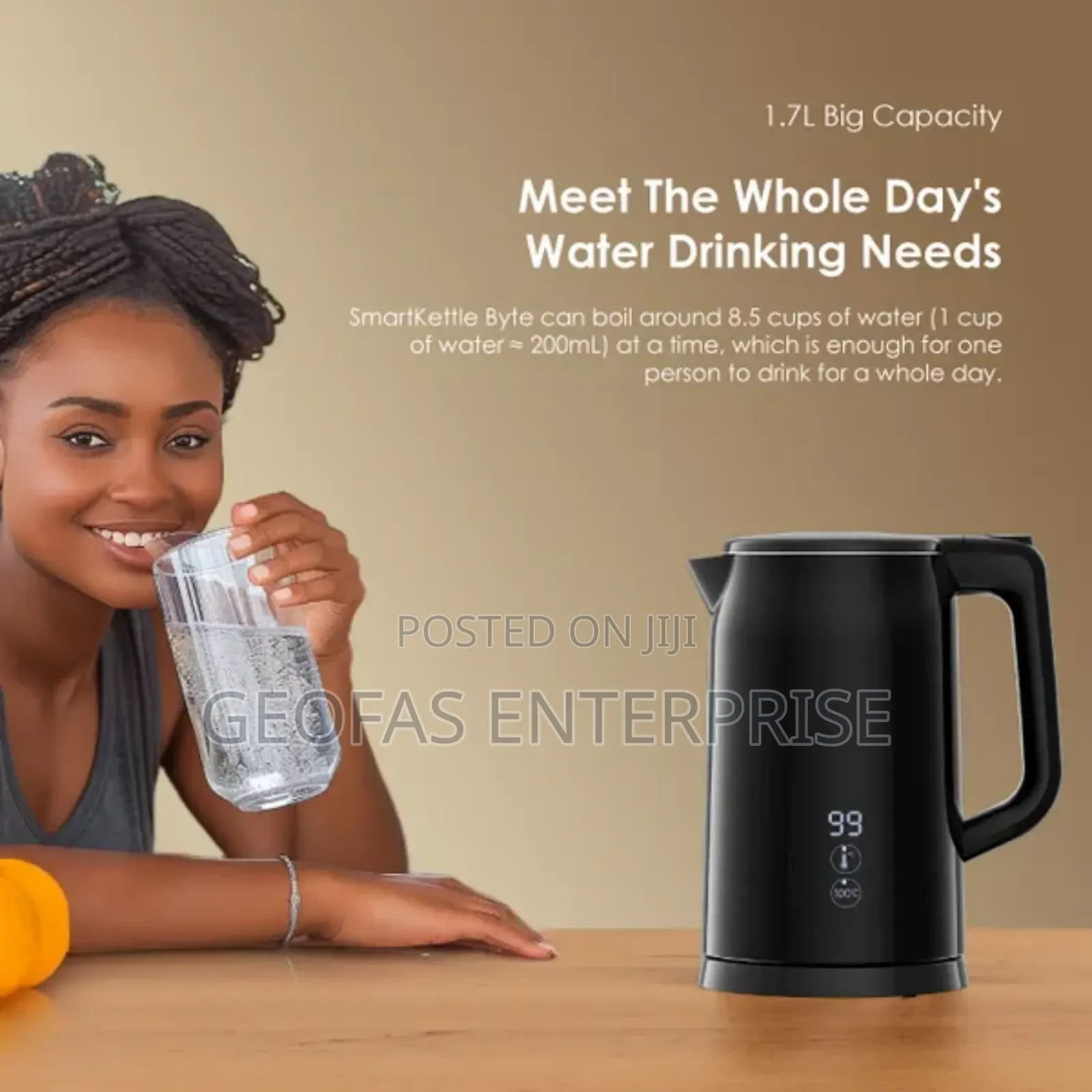 Oraimo Smart Byte 2000W 304 Stainless Steel Electric Kettle