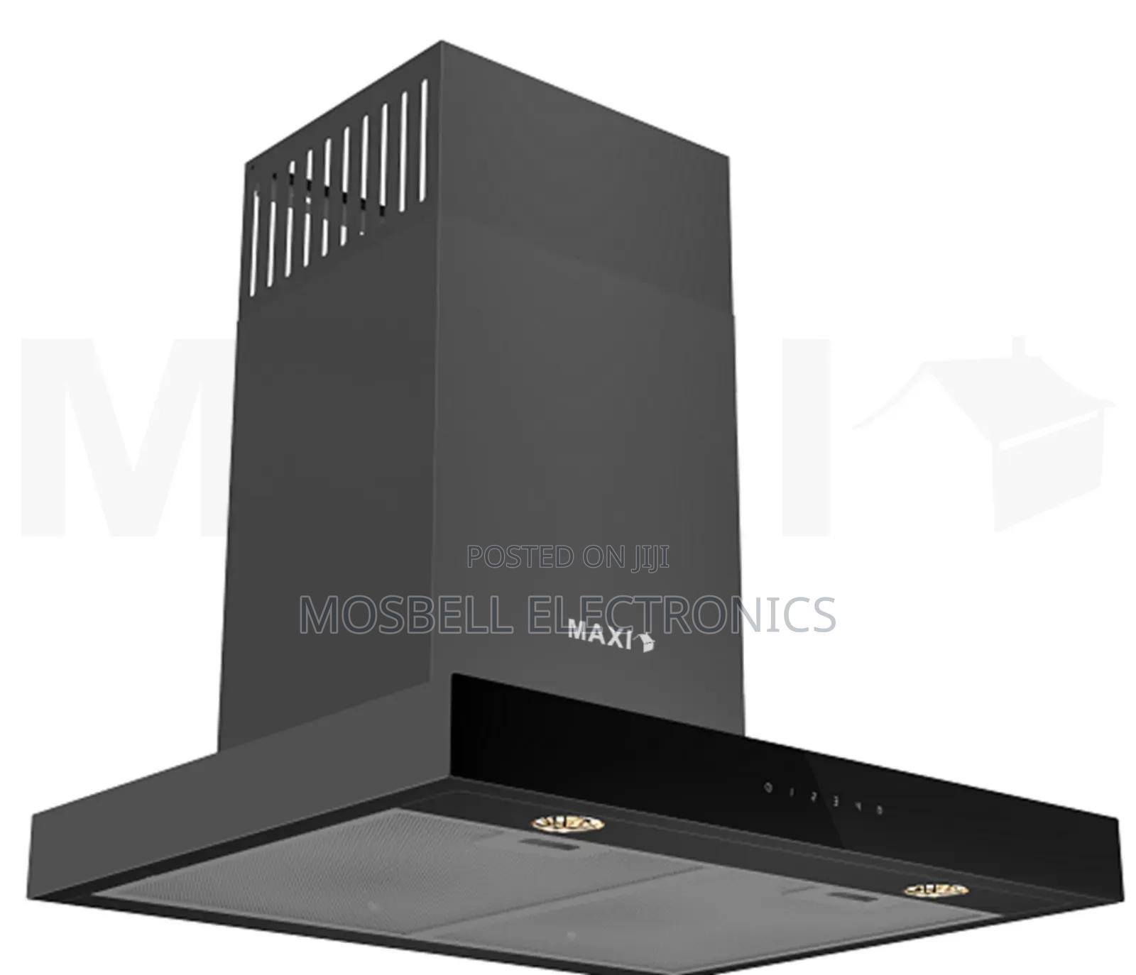 Maxi 90cm Rangehood Heat Extractor Black
