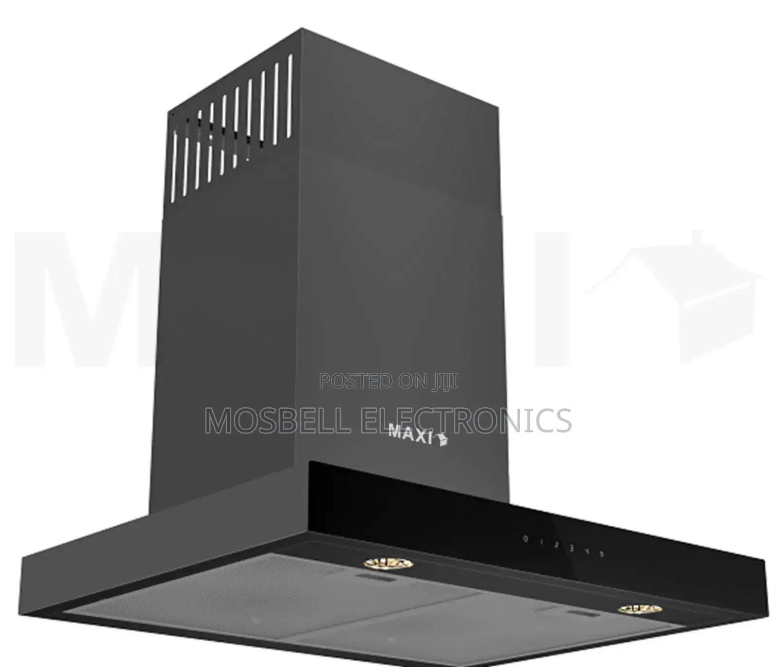 Maxi 90cm Rangehood Heat Extractor Black