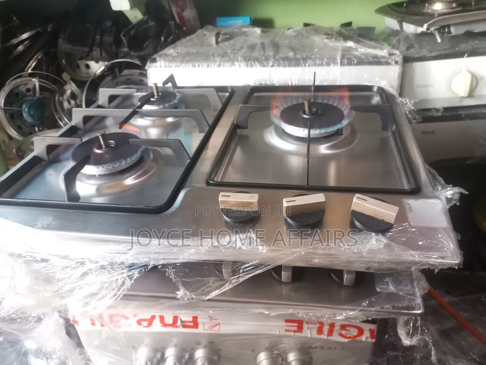 Stainless Gas Cooker Table Tops Three Burners