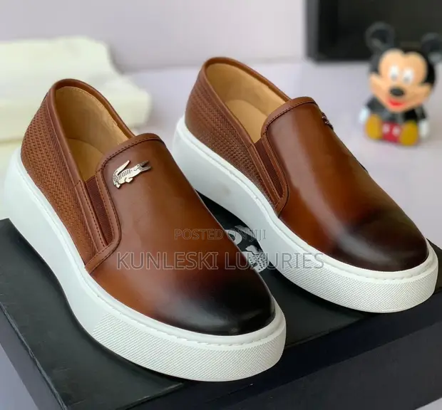 Original Lacoste Leather Casual Sneakers Shoe in Two Colors for sale -  kunleski luxuries Enterprise  Price:  70,000 on Jiji.ng [Surulere]