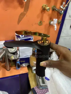 England Black and Gold Washing Hand Basin Mixer Tap