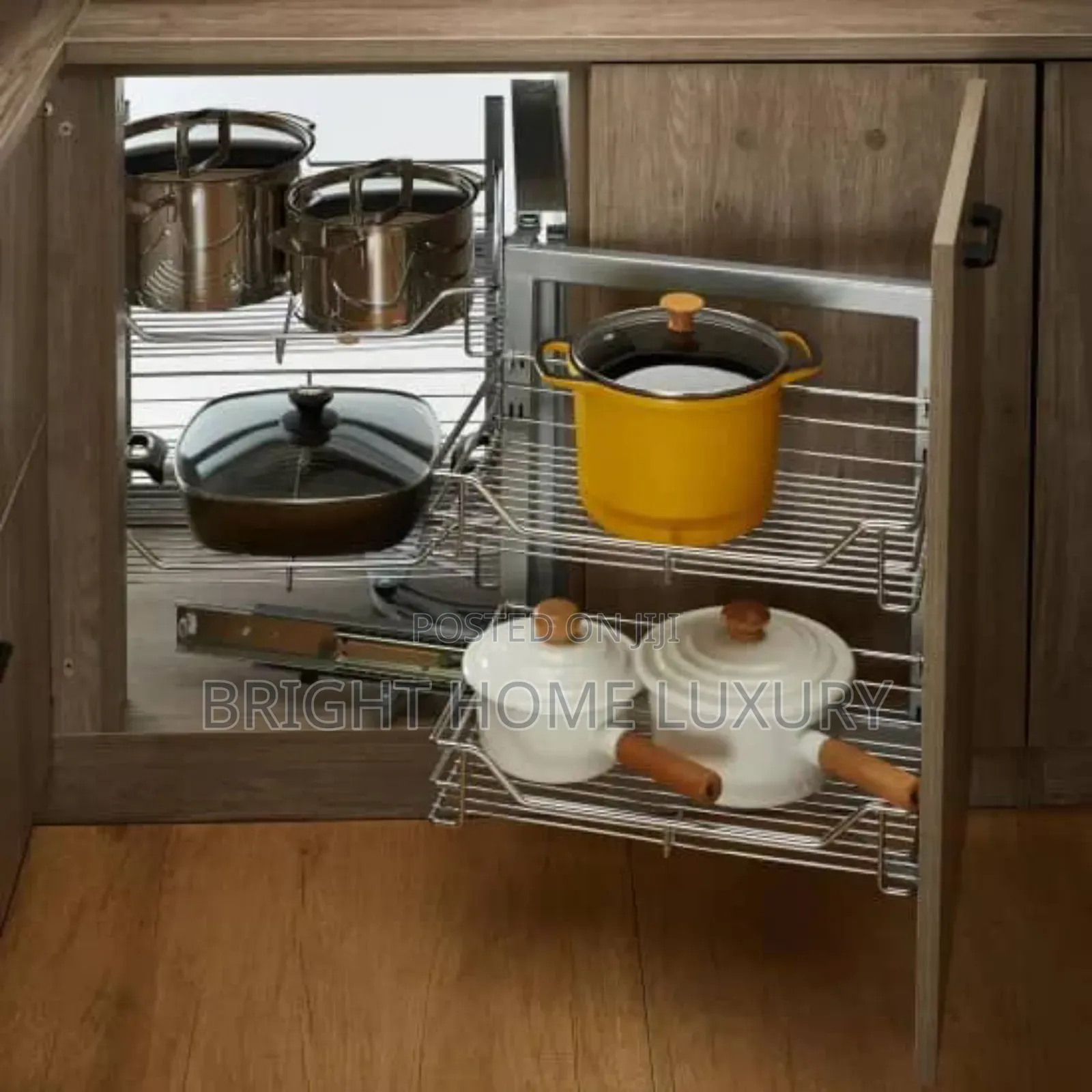 Magic Blind Cabinet Kitchen Corner Pull Out Storage Rack