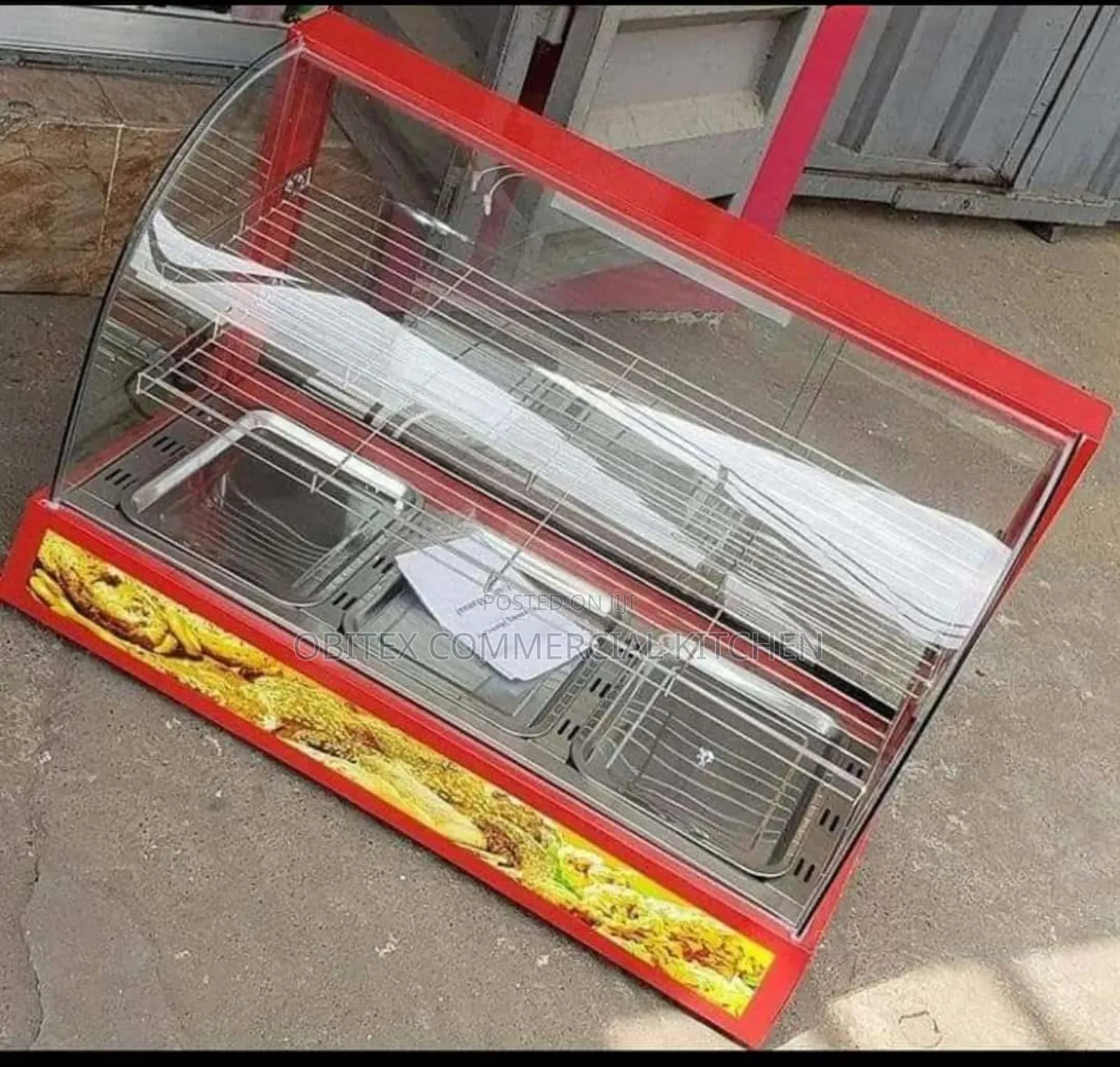 Industrial 2plates Electric Snacks Display Warming Showcase