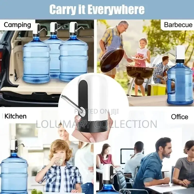 "Automatic Water Dispenser Pump Rechargeable Bottle Water
