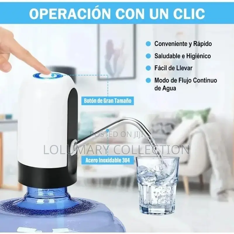 "Automatic Water Dispenser Pump Rechargeable Bottle Water