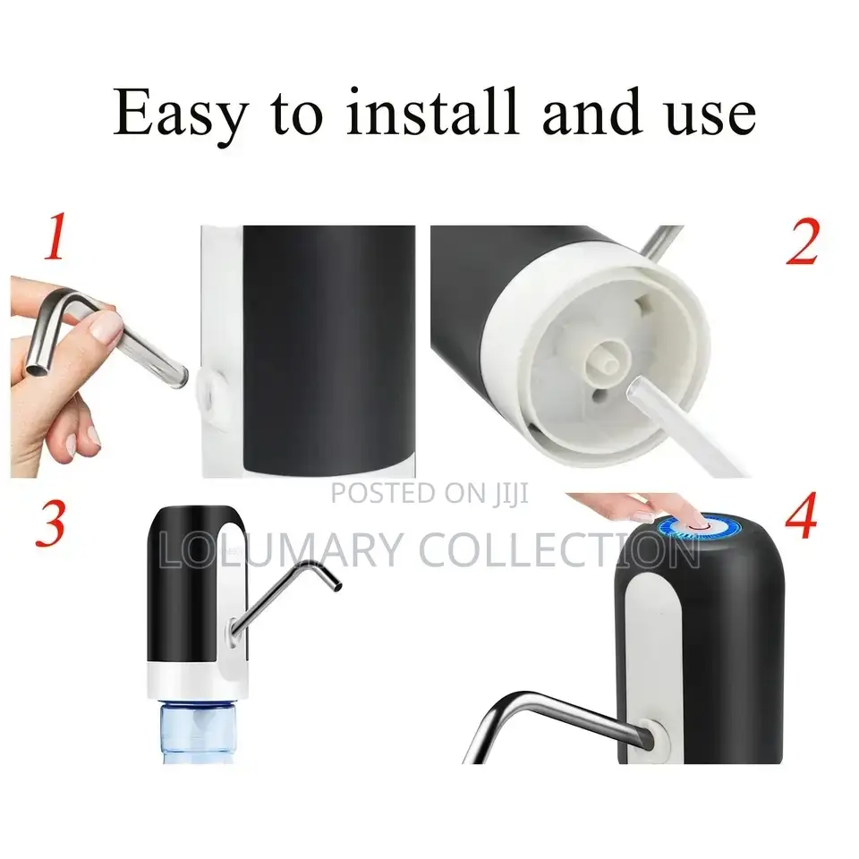 "Automatic Water Dispenser Pump Rechargeable Bottle Water