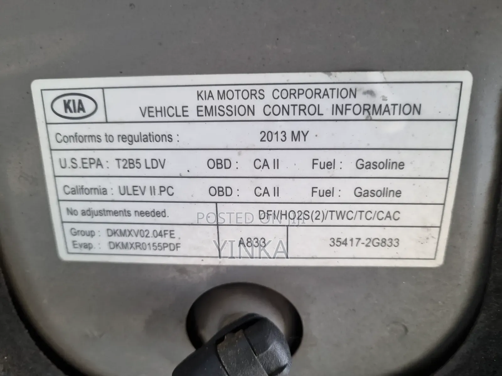 Kia Optima 2013 Gray