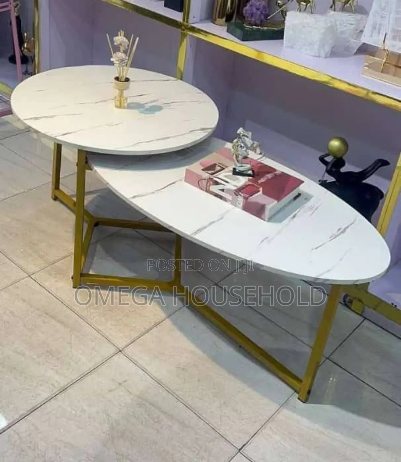 2 in 1 Marble Center Table.