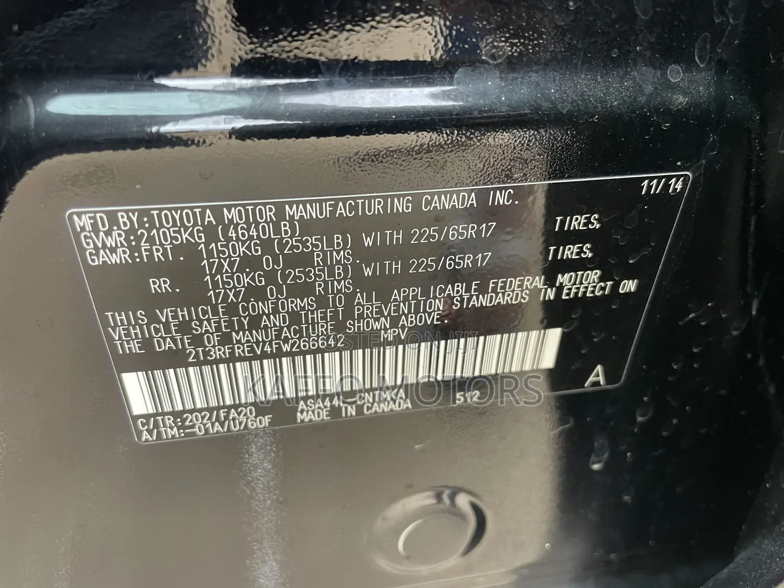 Toyota RAV4 2015 Black