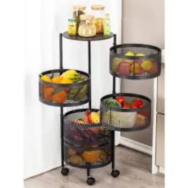 5 Tiers Round Storage Rack