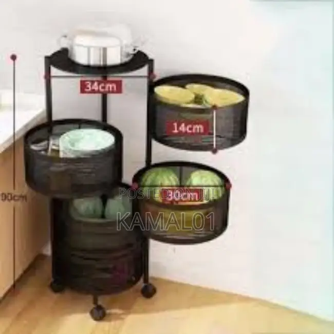 5 Tiers Round Storage Rack