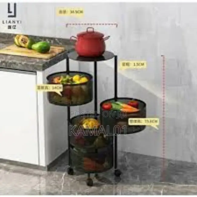 5 Tiers Round Storage Rack