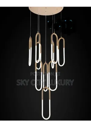 Copper Long Staircase Pendant Light