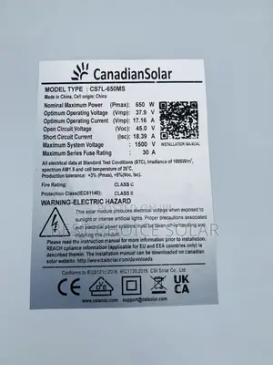 650watt Canadian Mono Solar Panels