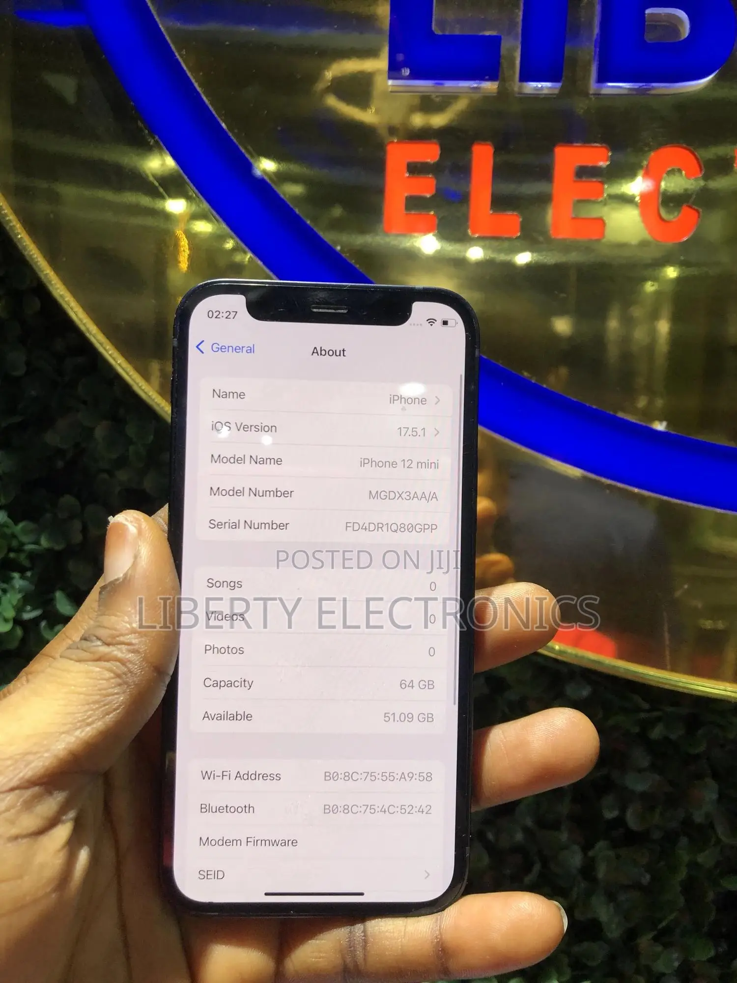 Apple iPhone 12 mini 64 GB Black