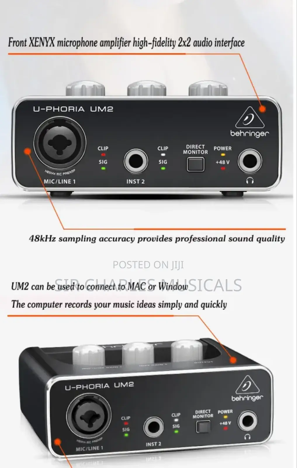 U-Phoria UM2 Behringa Audio Interface