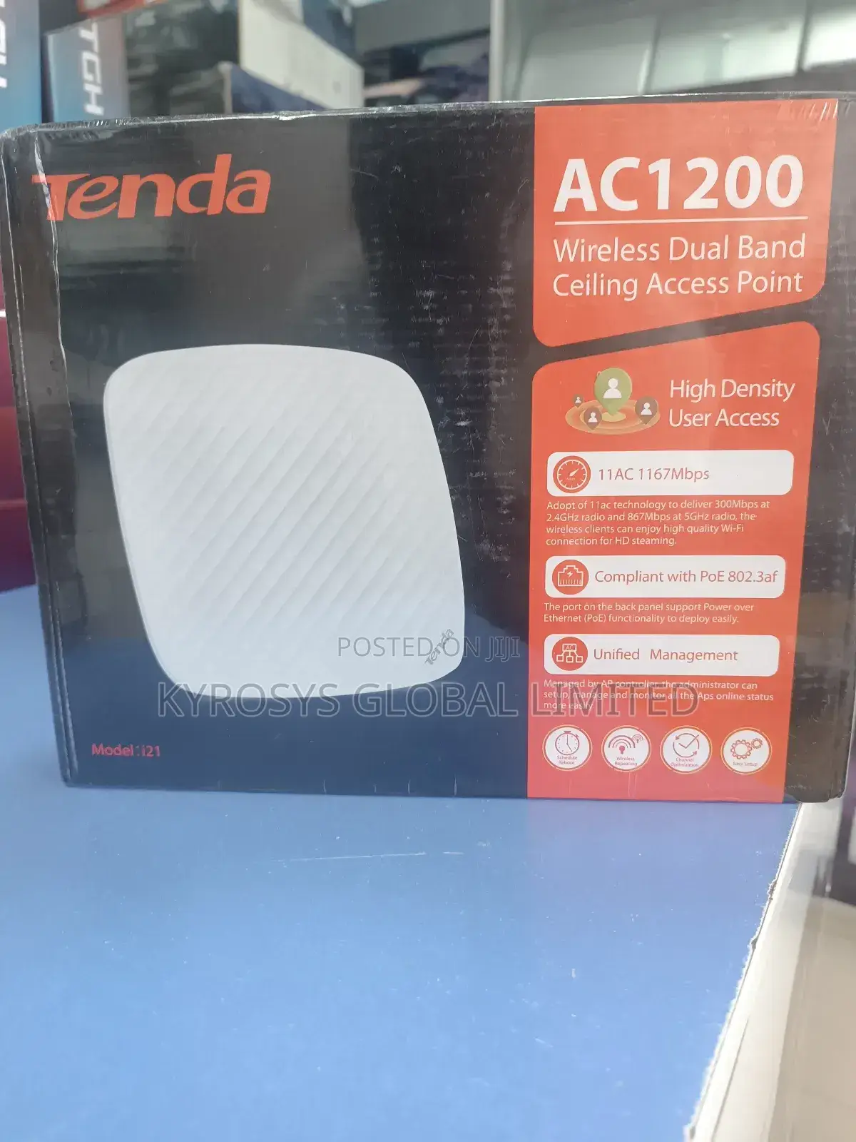 Tenda Wireless Dual Band Ceiling Access Point