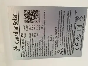 350watts CANADIAN SOLAR PANEL (Mono) 72cells