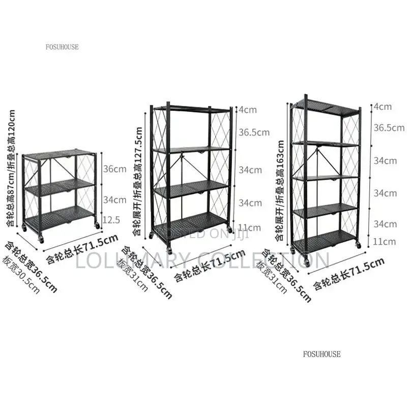 5 Layer Foldable Kitchen Shelf