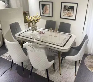 High Quality Marble Dining Table With 6 Chairs